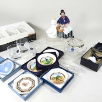 A Royal Doulton figure New Companions, HN2770, boxed, together with a collection of Doulton and