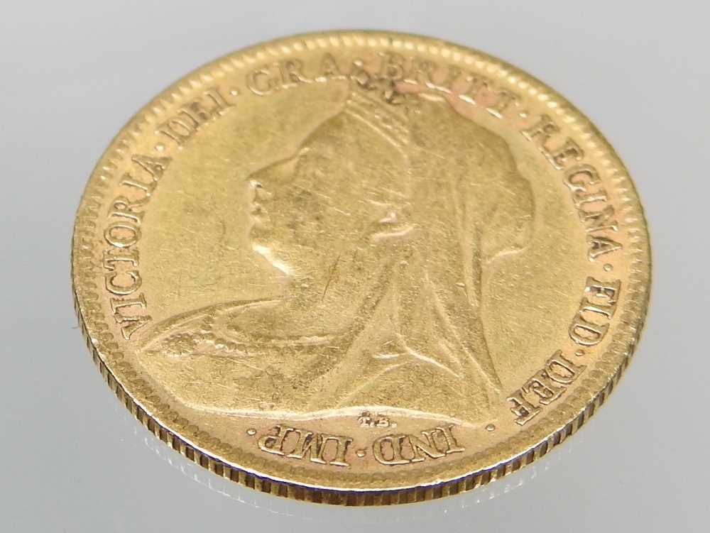 A Victorian half sovereign coin, dated 1900 - Image 3 of 3