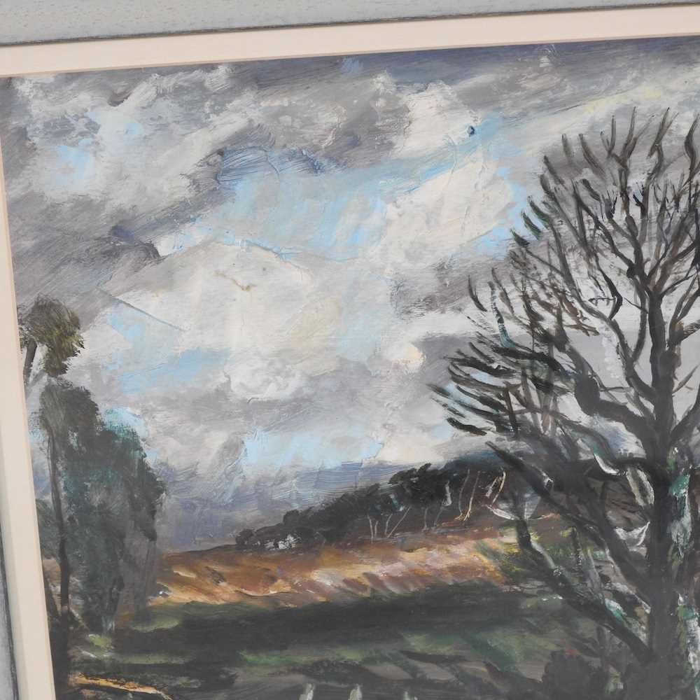 Rowland Suddaby, 1912-1972, Suffolk landscape, signed oil, 36 x 46cm Overall condition looks to be - Image 4 of 6