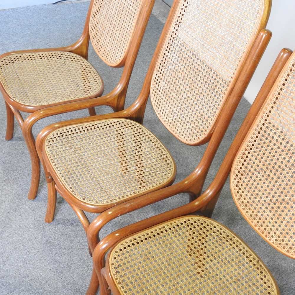 A set of four cane seated bentwood dining chairs (4) - Image 6 of 8