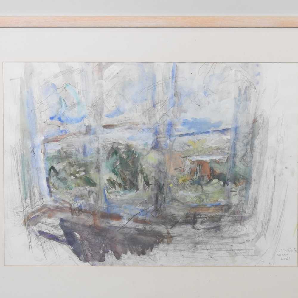 Christopher Pemberton, 1923-2010, Window, signed and dated 2001, watercolour and pencil on paper, 42 - Image 3 of 7