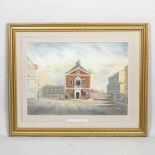 C Jones, 20th century, The Guildhall at Poole, Dorset, signed oil on card, 29 x 39cm