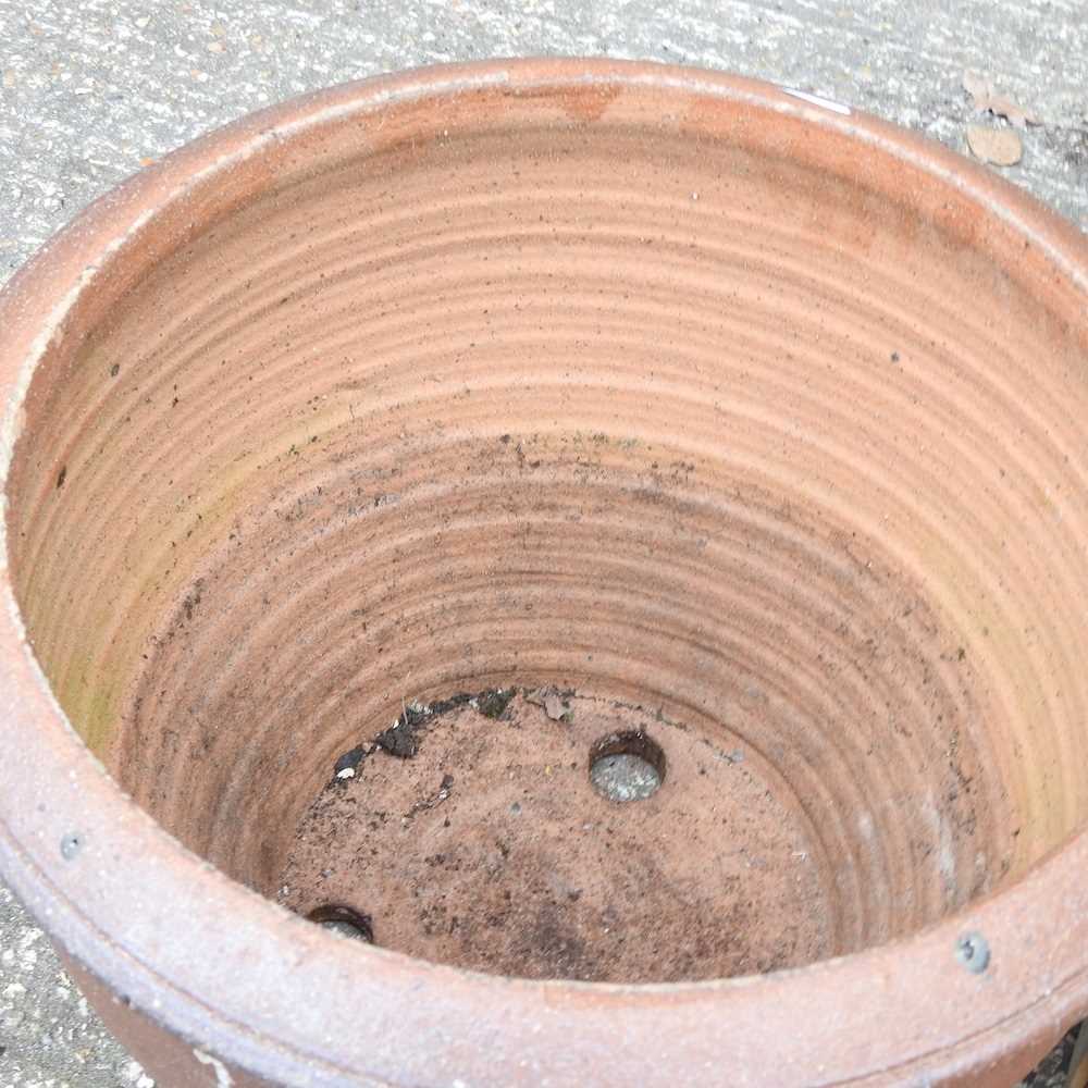 Four glazed garden pots, together with a stoneware belfast sink, 62cm wide (5) sink 62w x 46d x - Image 5 of 6