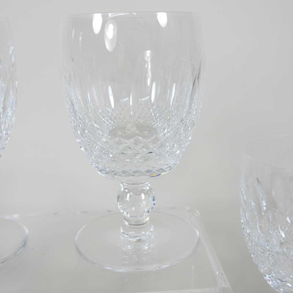 A collection of ten Waterford cut crystal Colleen pattern stem glasses, 13cm high, together with - Image 5 of 8