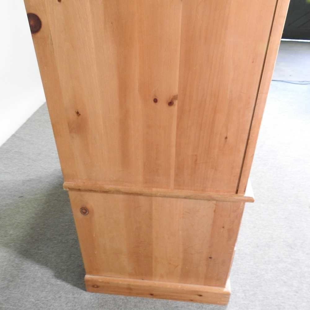 A modern pine double wardrobe, with drawers below 114w x 60d x 189h cm - Image 7 of 7