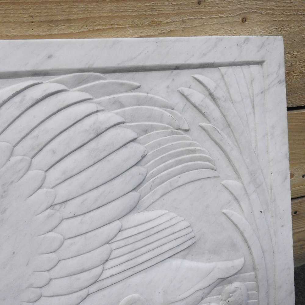 ARR Rosamund Mary Beatrice Fletcher, 1908-1993, a bas relief sculpture panel of swans, carved - Image 7 of 11