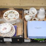 A collection of Wedgwood Year plates, some boxed, together with various decorative china This lot