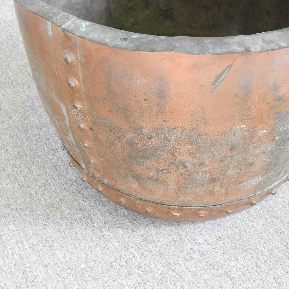 A 19th century riveted copper, of circular shape 62w x 47h cm - Image 5 of 6