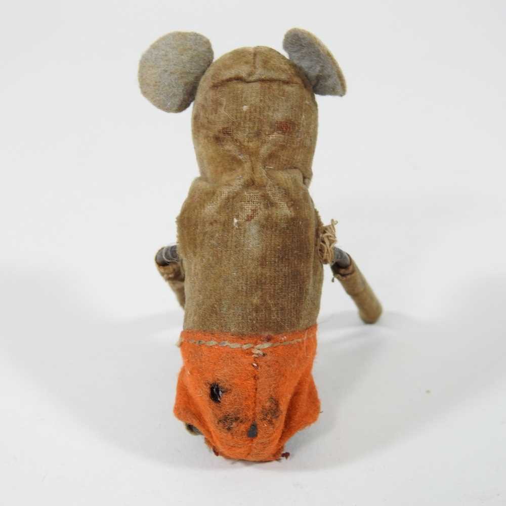 A 1930's clockwork toy mouse, probably Schuco, - Image 4 of 6