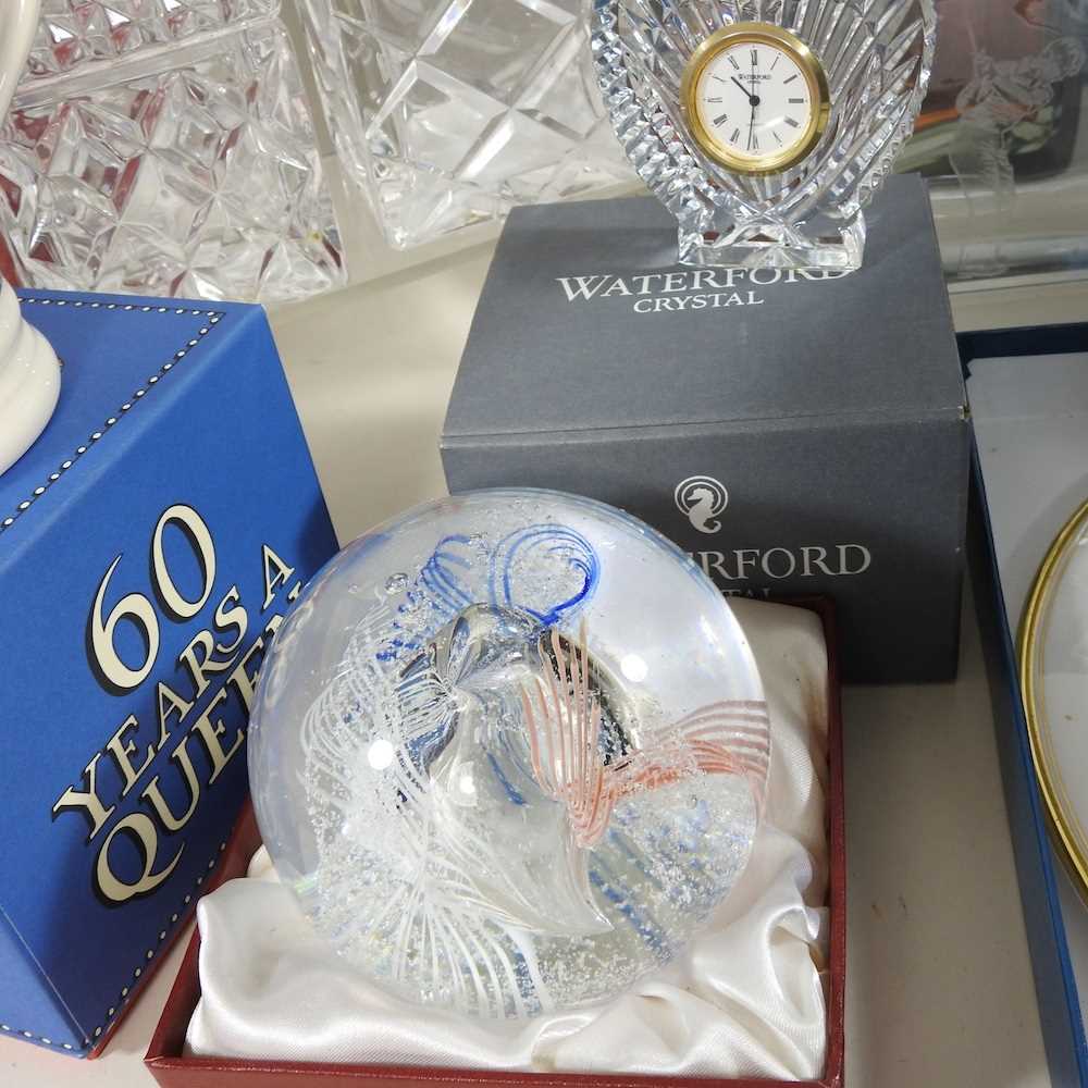 A Royal Brierley lead crystal vase, boxed, together with a collection of Waterford, Worcester and - Image 6 of 7