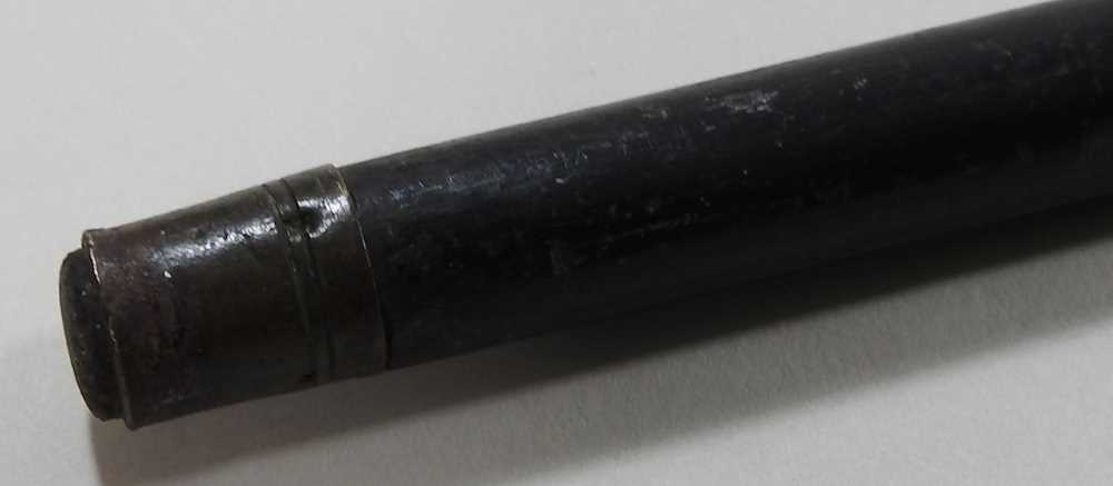 A late 19th/early 20th century ebonised walking cane, with a polished tiger's eye handle - Image 3 of 3