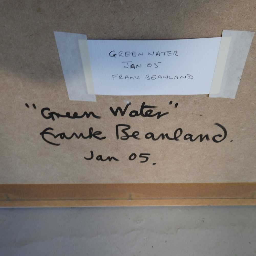 Frank Beanland, 1936-2019, Green Water, signed in pencil with initials, acrylic on paper, 37 x 58cm, - Image 2 of 8