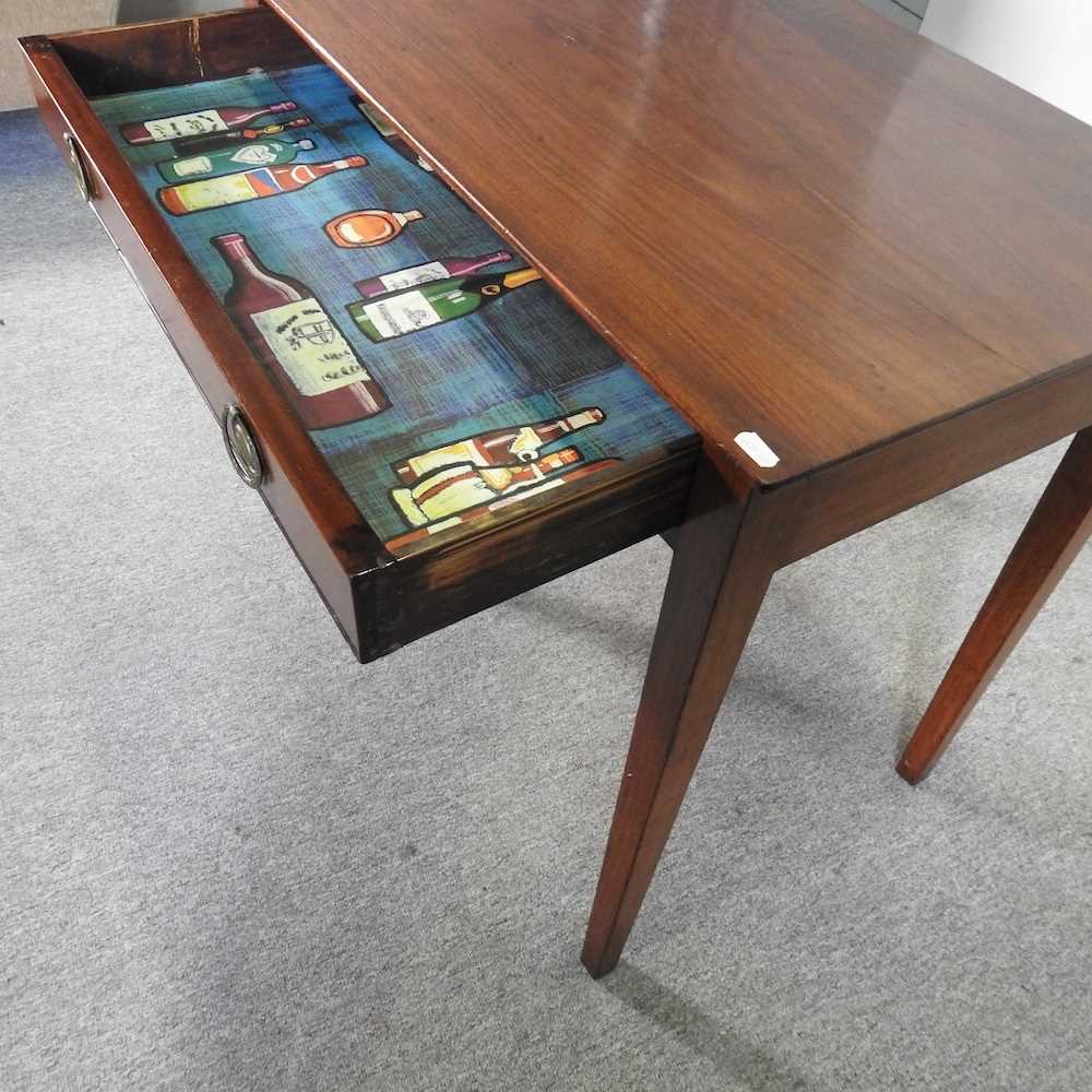 A 19th century mahogany side table, containing a single drawer 77w x 51d x 71h cm - Image 3 of 4