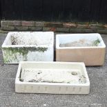 A stoneware sink, together with two other sinks (3) 77w x 46d x 13h cm