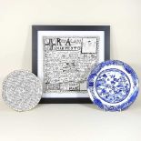 Grayson Perry, CBE, RA Hon FRIBA, 100% ART, plate, printed for the Holburne Museum, 22cm diameter,