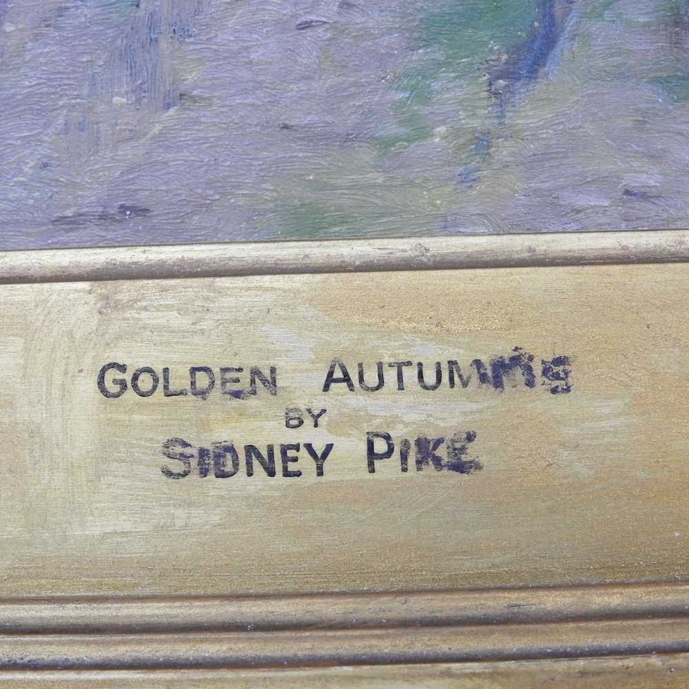 Sidney Pike, 1880-1907, Golden Autumn, signed oil on canvas, 29 x 39cm - Image 4 of 8