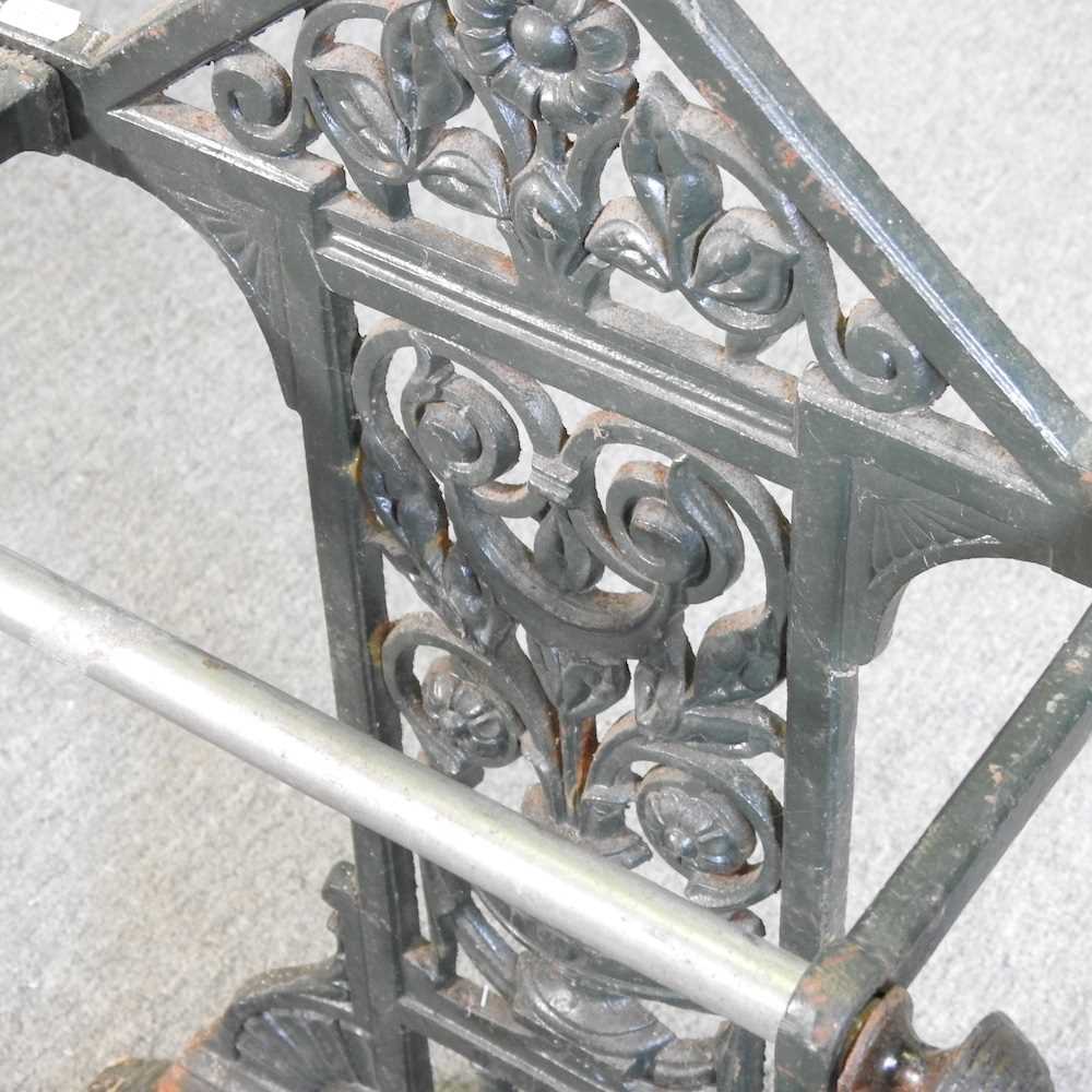 A painted cast iron stick stand 49w x 20d x 79h cm - Image 3 of 4
