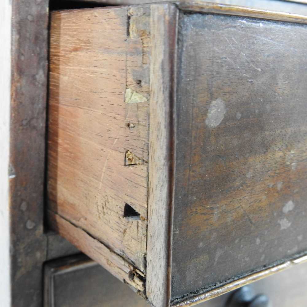 A 19th century mahogany apprentice chest, containing two short over three long drawers 46w x 24d x - Image 5 of 10