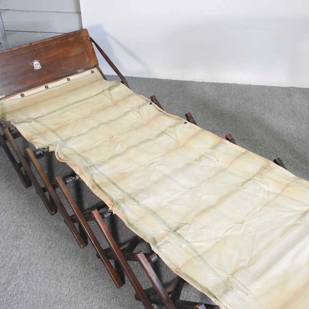 An early 20th century Arts and Crafts oak occasional table, 60cm wide, together with a stool and - Image 2 of 7