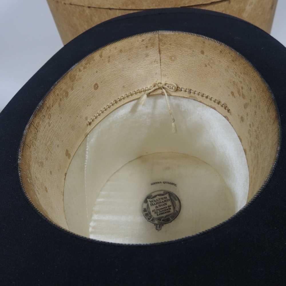 An early 20th century top hat, bearing a label for Walter Barnard & son, 97 Jermyn Street, London, - Image 11 of 11