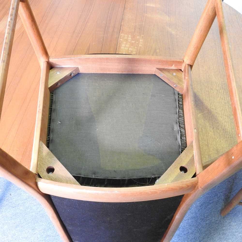 A 1960's McIntosh teak extending dining table, with two additional leaves, together with a set of - Image 5 of 6