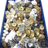 A collection of military and other buttons