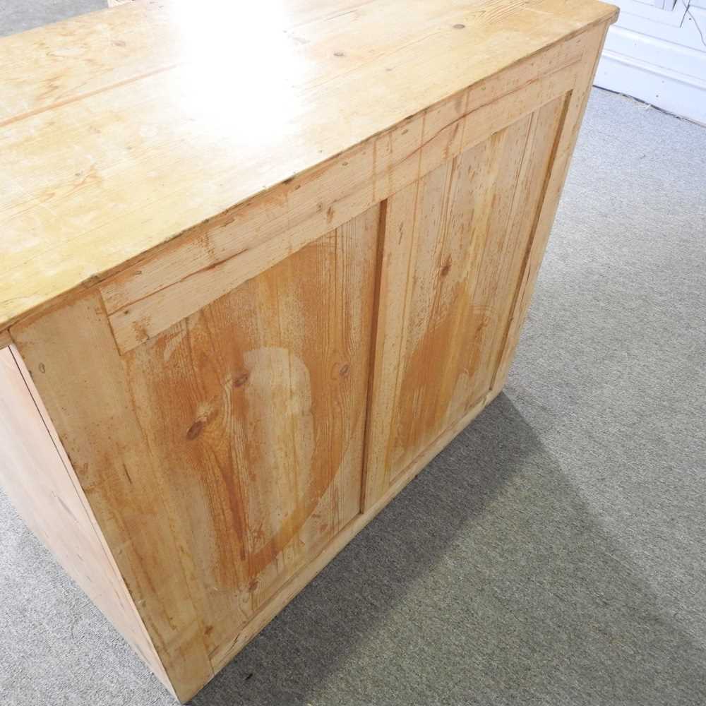 A 19th century stripped pine chest of drawers 100w x 51d x 84h Overall condition is usable but - Image 2 of 6