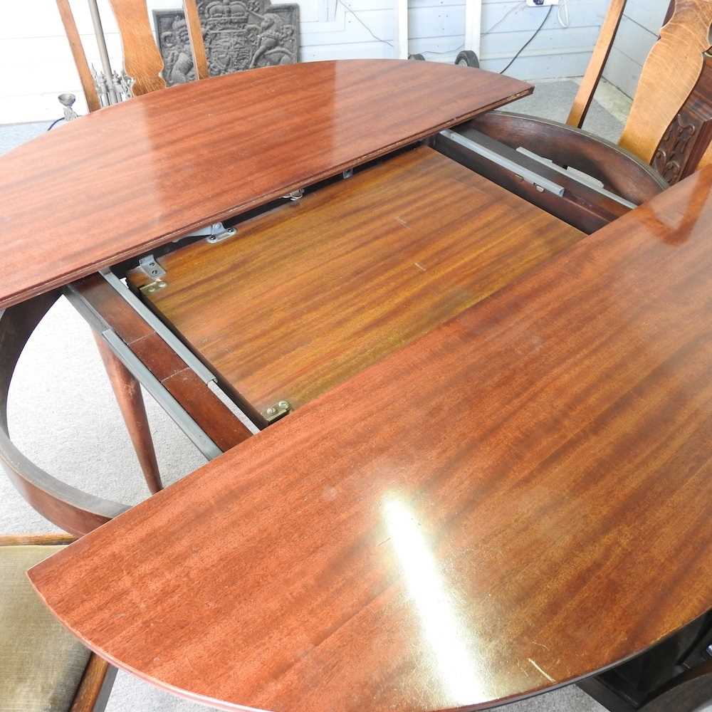 An Edwardian sideboard, together with a dining table and set of four early 20th century dining - Image 2 of 5