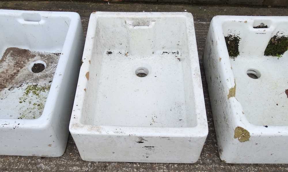 A butler's sink, together with two others (3) 62w x 46d x 32h cm - Image 5 of 7