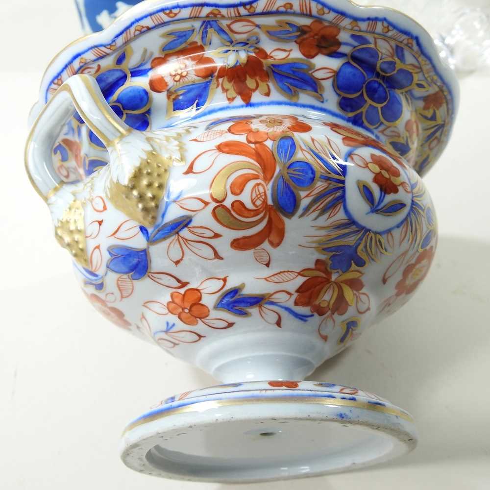 A collection of four cut glass decanters, together with various decorative china - Image 5 of 7