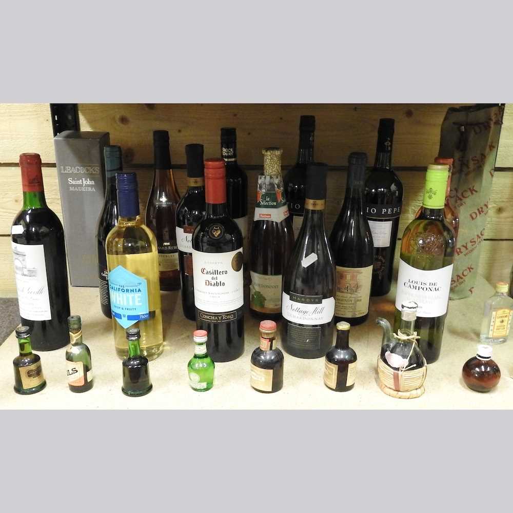 A bottle of Grand vin de Leoville, Saint-Julien, 75cl, together with a collection of various wines