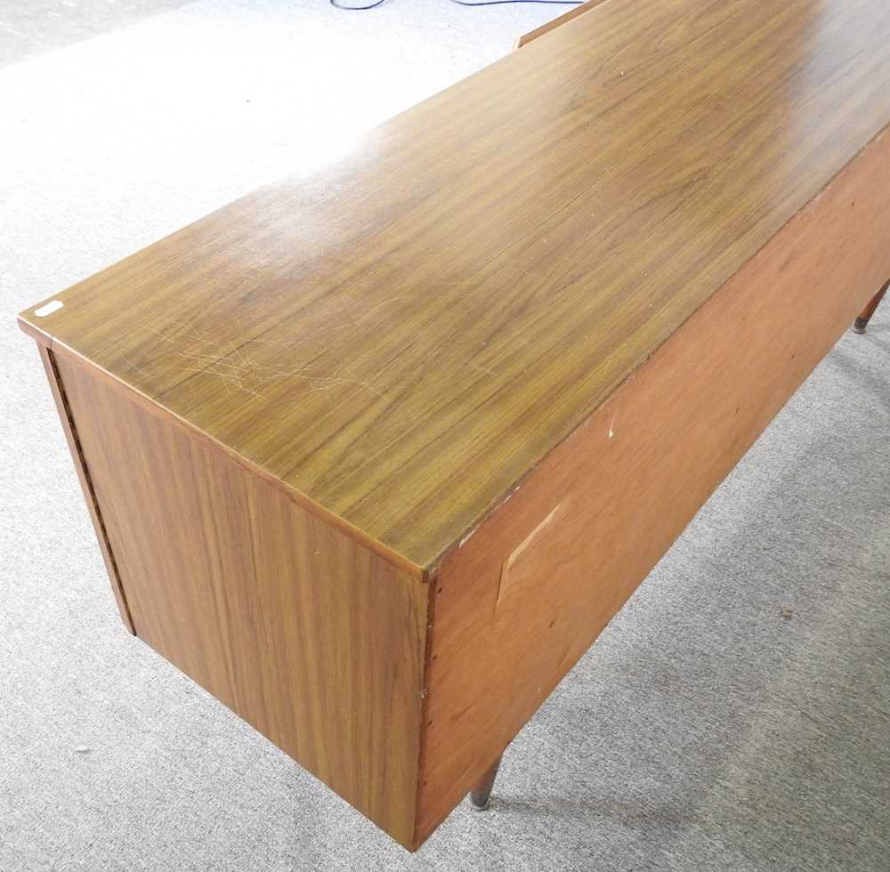 A 1970's laminated sideboard, on tapered legs 182w x 45d x 72h cm - Image 5 of 5