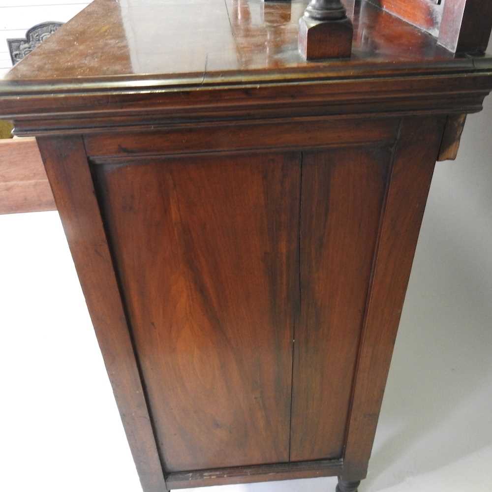 A Victorian mirror back sideboard, with carved panels, on turned feet 182w x 244h x 52d cm - Image 6 of 10