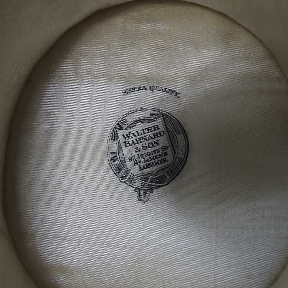 An early 20th century top hat, bearing a label for Walter Barnard & son, 97 Jermyn Street, London, - Image 10 of 11
