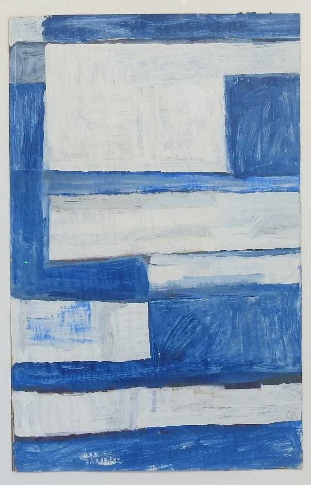 Frank Beanland, 1936-2019, White Key, signed with initials in pencil, acrylic on paper, 58 x 36cm, - Image 3 of 9