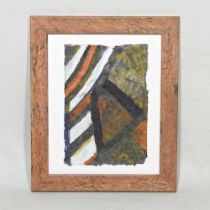 Frank Beanland, 1936-2019, abstract, signed in pencil with initials, mixed media, 21 x 14cm