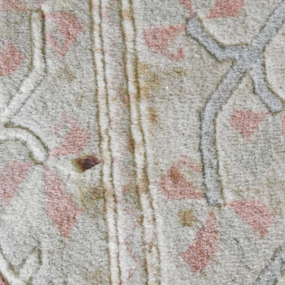 A Turkish woollen carpet, with all over designs on a cream ground, 280 x 190cm - Image 4 of 5