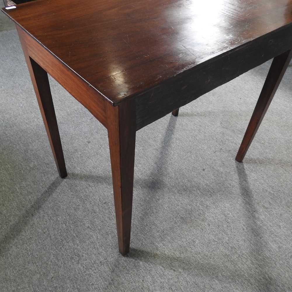 A 19th century mahogany side table, containing a single drawer 77w x 51d x 71h cm - Image 4 of 4