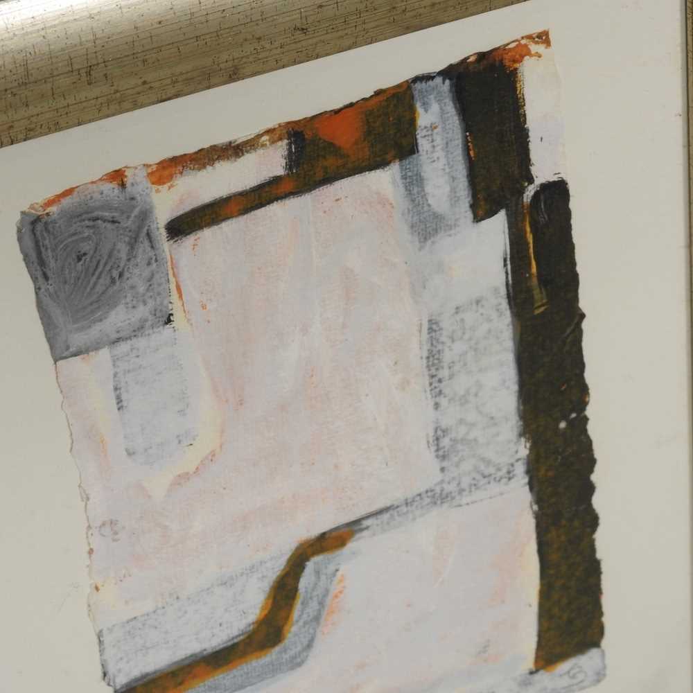 Frank Beanland, 1936-2019, abstract, signed in pencil with initials, mixed media, 21 x 15cm, - Image 3 of 5