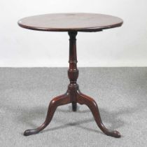 A George III mahogany tilt-top occasional table, 63cm diameter