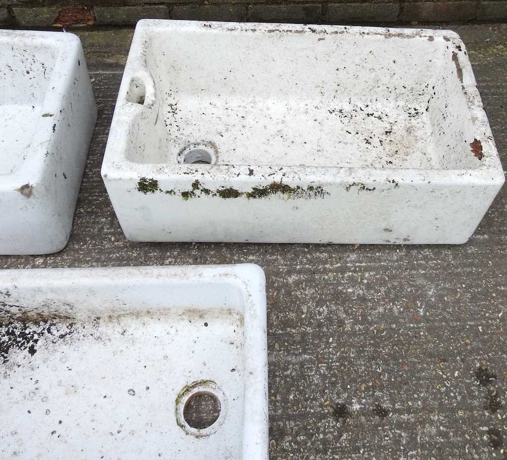 A butler's sink, with two others (3) Largest 76w x 46d x 28h cm - Image 3 of 4