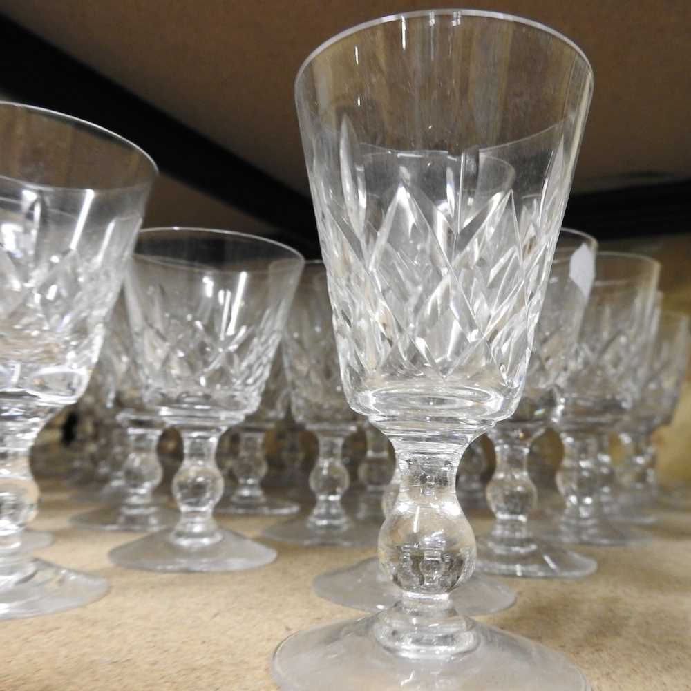 A collection of cut glass drinking glasses - Image 5 of 5