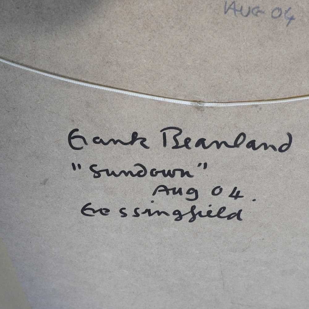 Frank Beanland, 1936-2019, Sundown, Fressingfield, signed with initials in pencil, acrylic on paper, - Image 2 of 9
