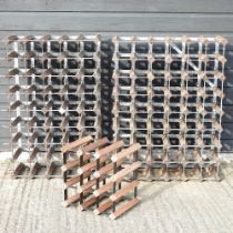 A wine rack, together with two others (3) 63w x 23d x 80h cm