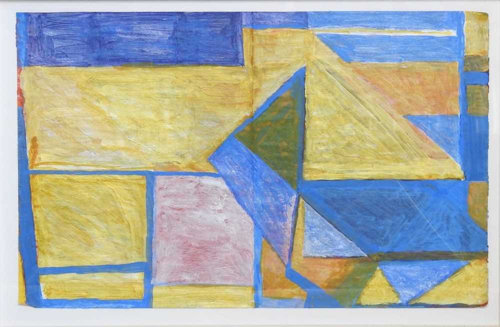 Frank Beanland, 1936-2019, Desert Places, signed with initials in pencil, acrylic on paper, 37 x - Image 3 of 9