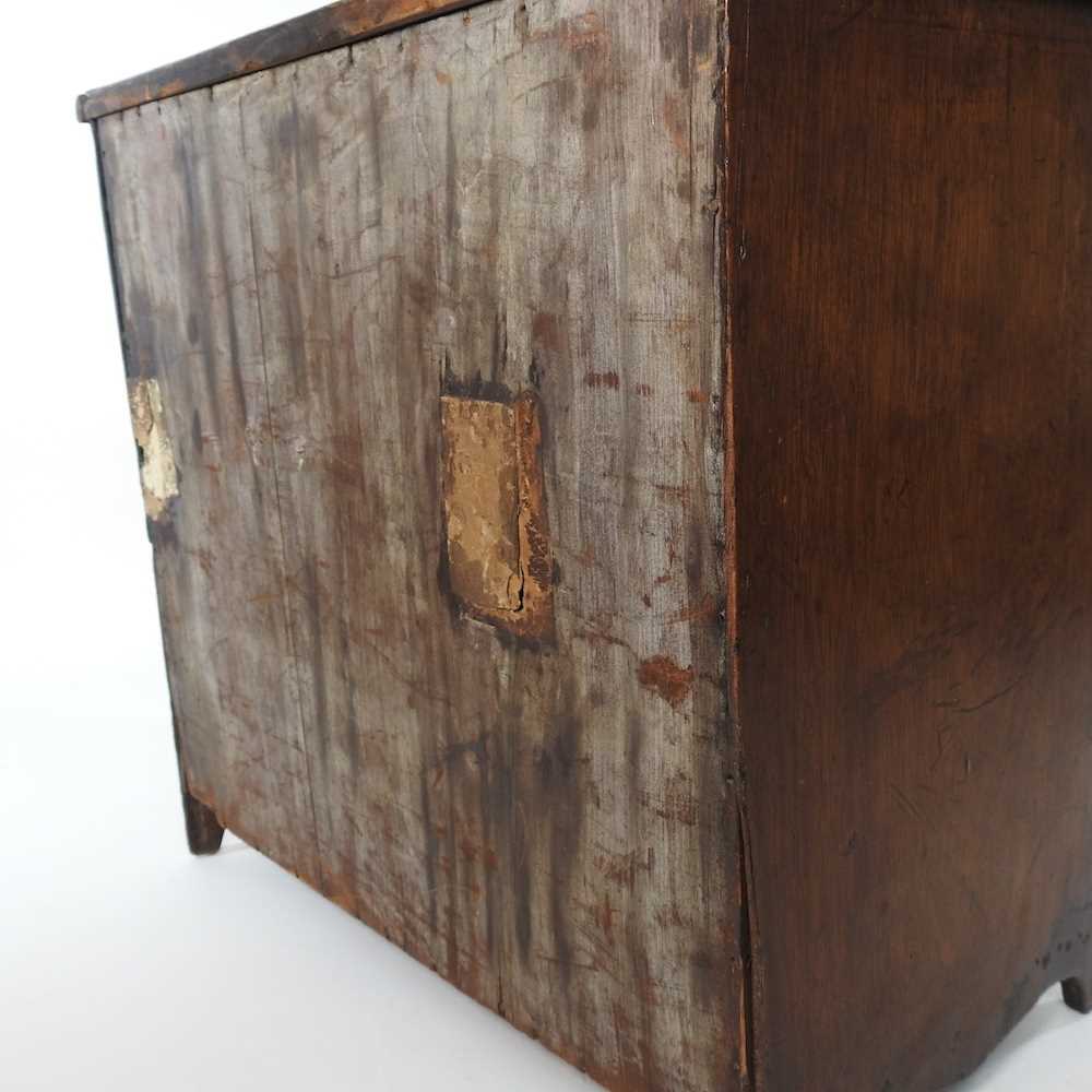 A 19th century mahogany apprentice chest, containing two short over three long drawers 46w x 24d x - Image 10 of 10