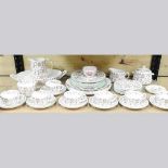 A Minton Haddon Hall pattern part tea and dinner service