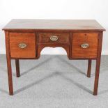 A 19th century mahogany sideboard, on square moulded legs 104w x 53d x 78h cm