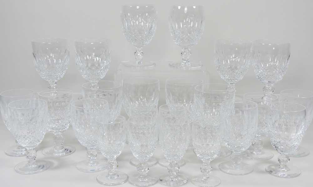 A collection of ten Waterford cut crystal Colleen pattern stem glasses, 13cm high, together with - Image 3 of 8
