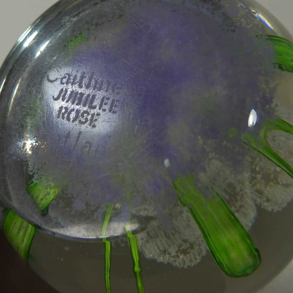 A collection of eighteen various coloured glass paperweights, to include Caithness (18) - Image 2 of 7